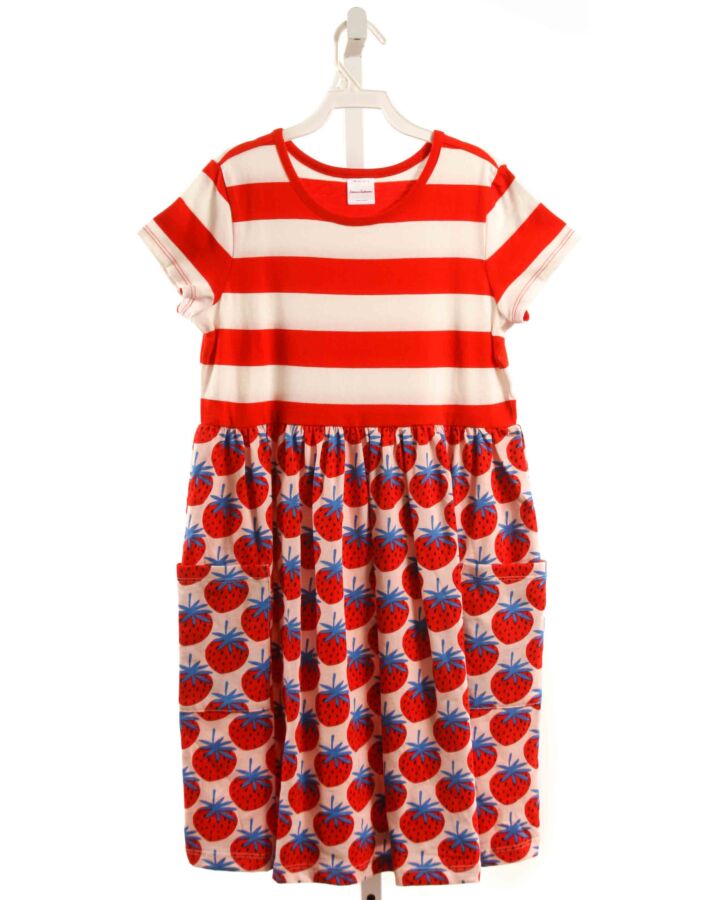 HANNA ANDERSSON  RED   PRINTED DESIGN KNIT DRESS