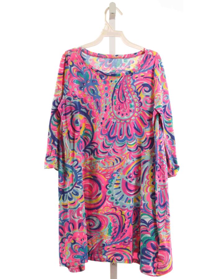 LILLY PULITZER  HOT PINK   PRINTED DESIGN KNIT DRESS