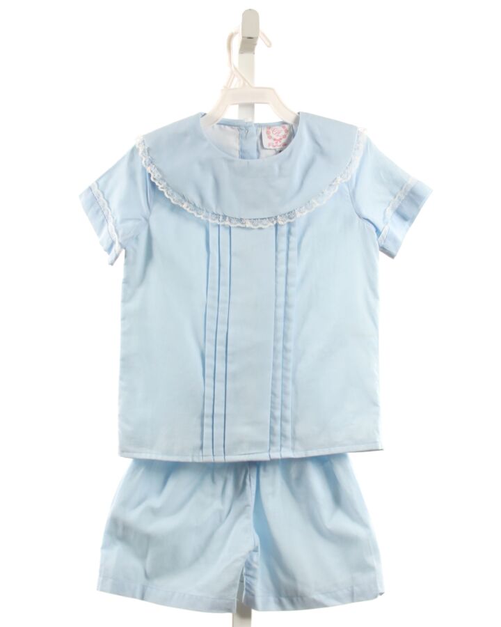 CECIL & LOU  LT BLUE    2-PIECE OUTFIT WITH LACE TRIM