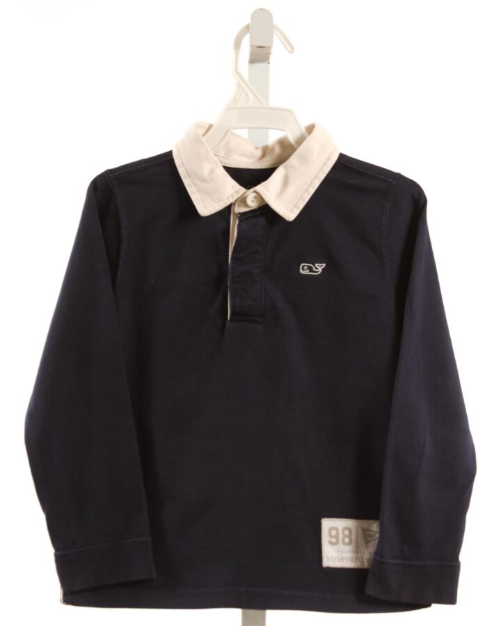 VINEYARD VINES  NAVY    KNIT LS SHIRT