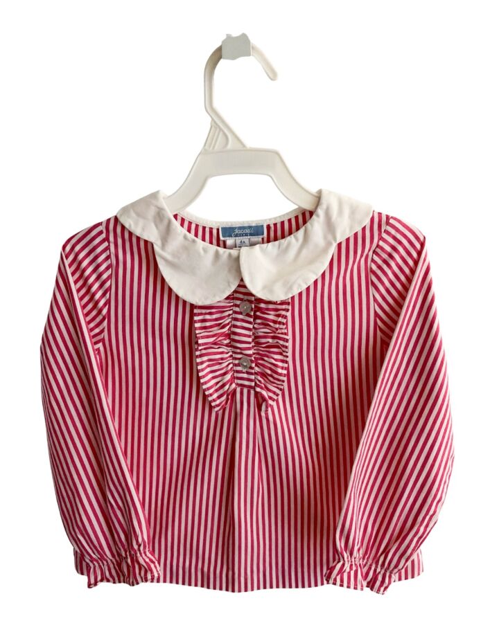 JACADI  PINK  STRIPED  DRESS SHIRT