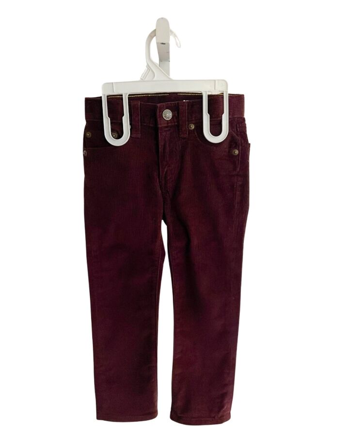 CREWCUTS  MAROON CORDUROY   PANTS