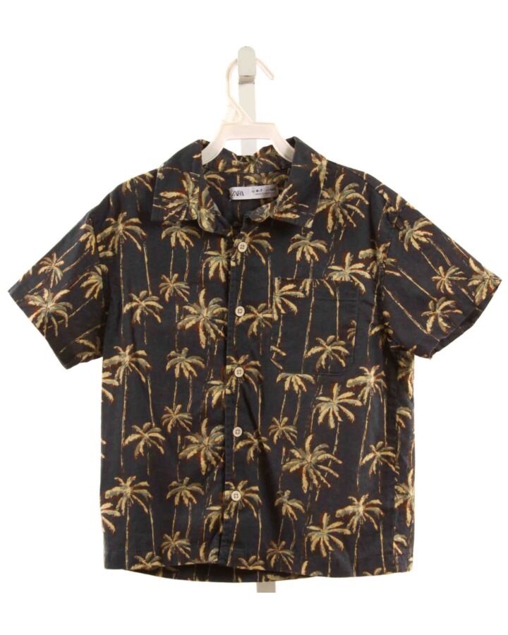 ZARA  NAVY  PRINT  DRESS SHIRT