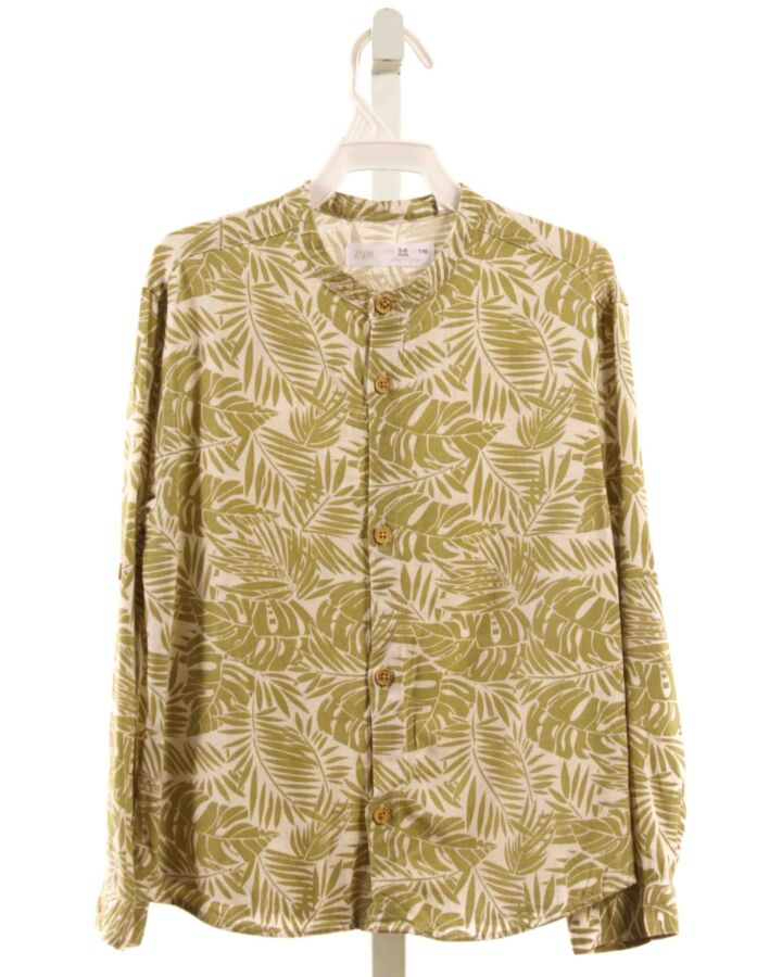 ZARA  GREEN    DRESS SHIRT