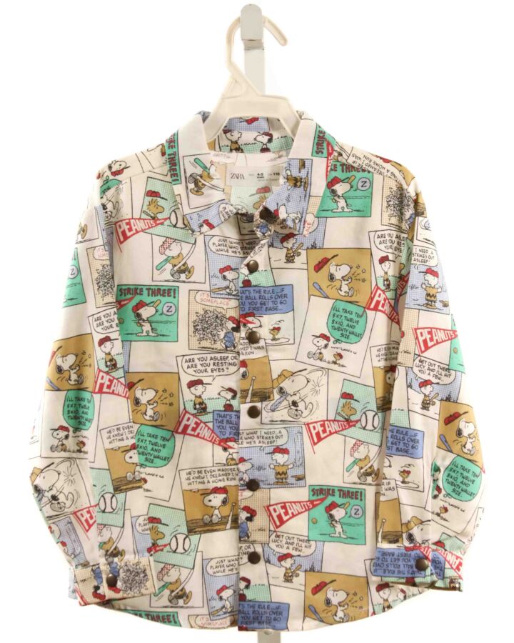 ZARA  MULTI-COLOR  PRINT  DRESS SHIRT
