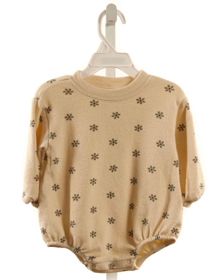 RYLEE & CRU  IVORY TERRY CLOTH FLORAL  KNIT BUBBLE