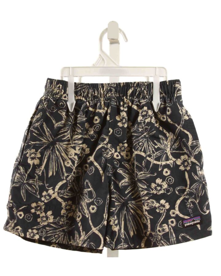 PATAGONIA  NAVY  FLORAL  SWIM TRUNKS