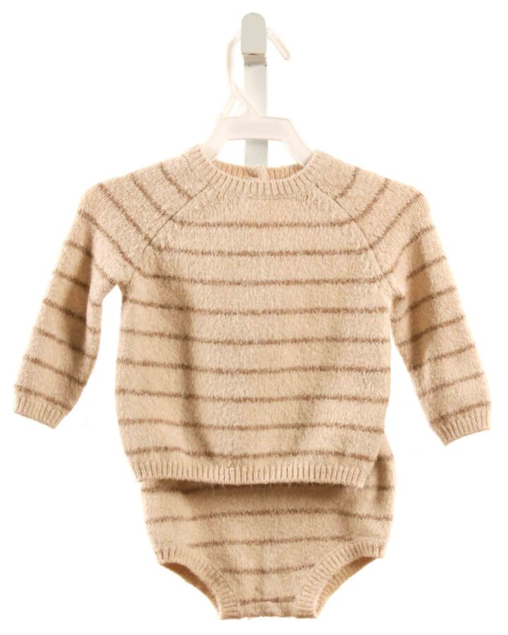 QUINCY MAE  BROWN  STRIPED  2-PIECE OUTFIT