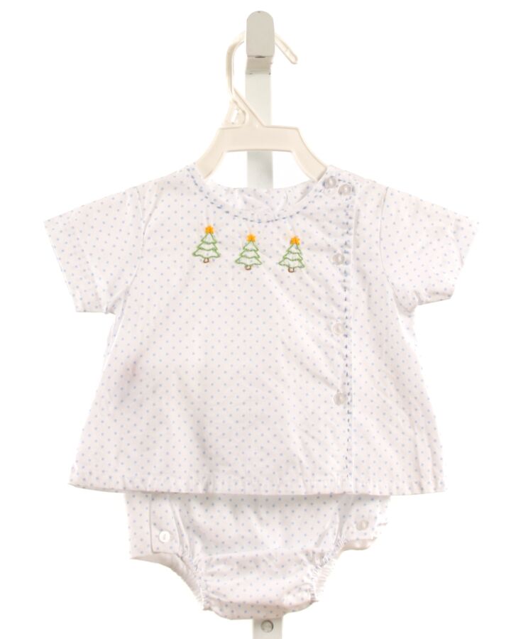 REMEMBER NGUYEN  LT BLUE  POLKA DOT EMBROIDERED 2-PIECE OUTFIT