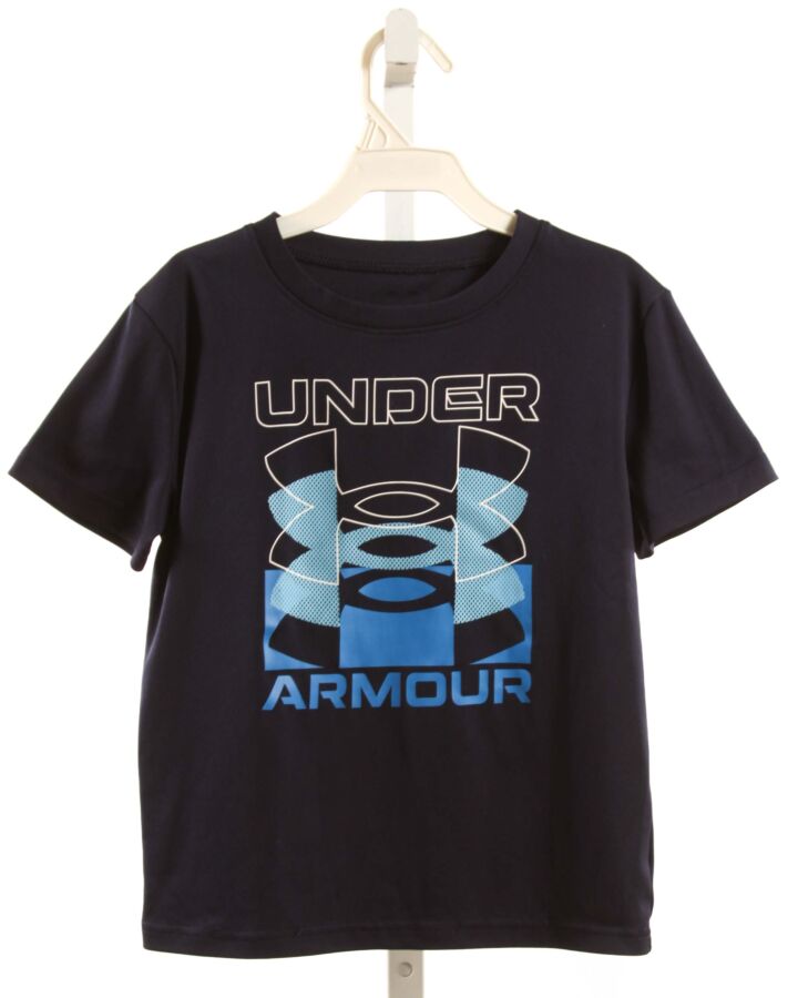 UNDER ARMOUR  NAVY   PRINTED DESIGN T-SHIRT