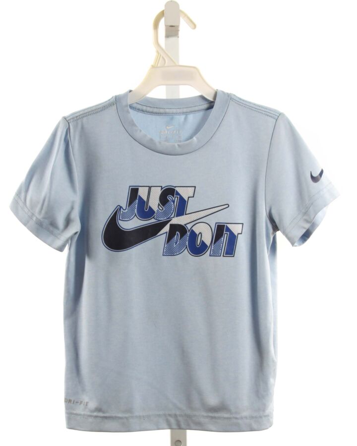 NIKE  LT BLUE  PRINT  T-SHIRT