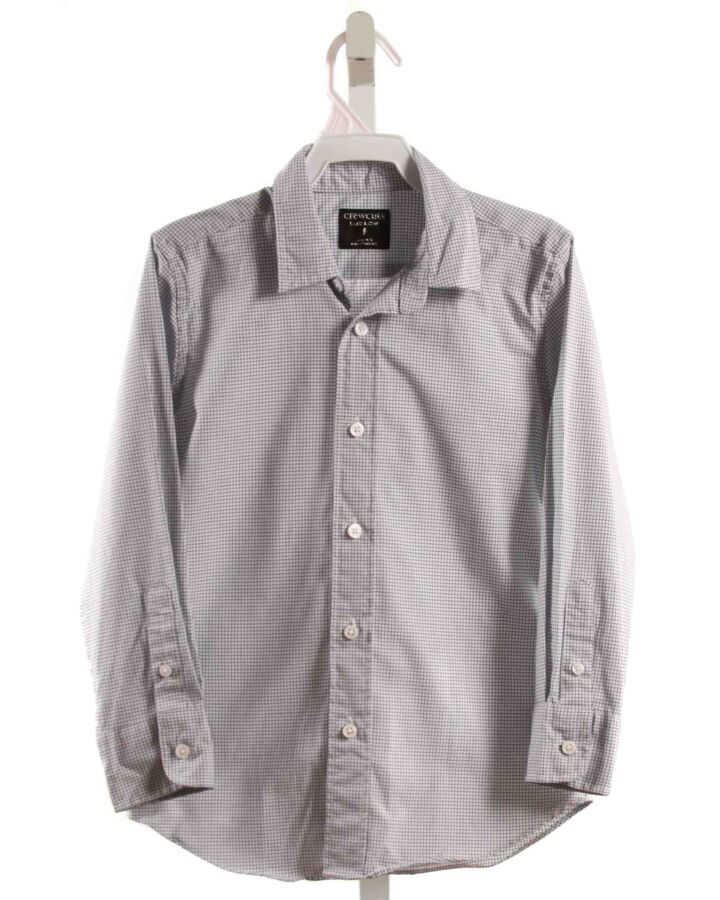 CREWCUTS  NAVY  WINDOWPANE  DRESS SHIRT