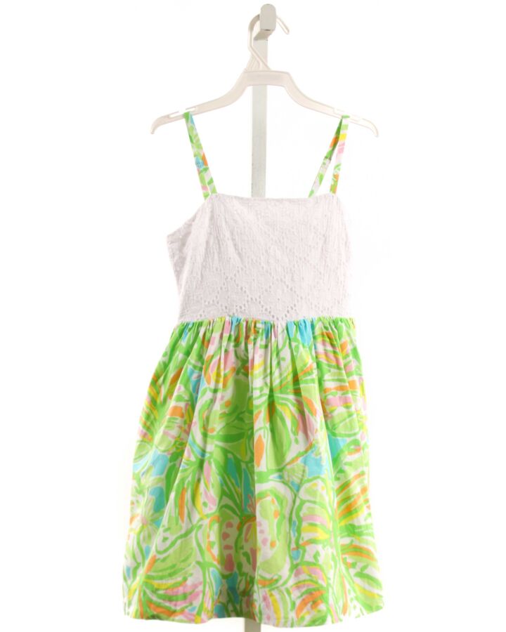 LILLY PULITZER  GREEN  FLORAL  DRESS