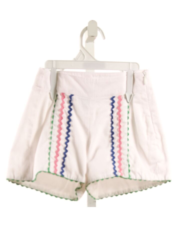 BELLA BLISS  WHITE PIQUE   SHORTS WITH RIC RAC