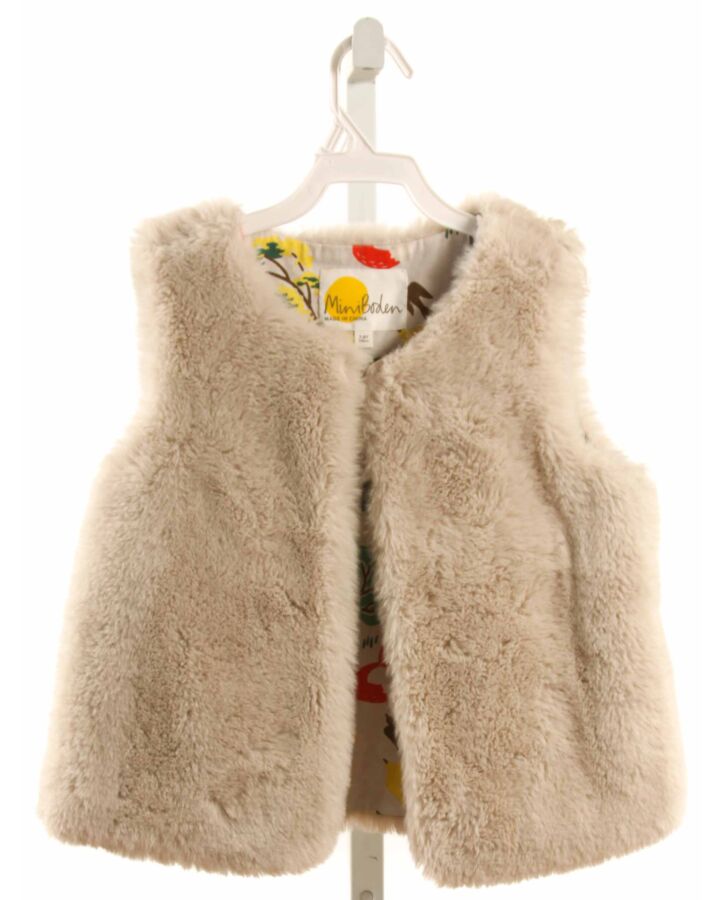 MINI BODEN  BROWN FLEECE   VEST