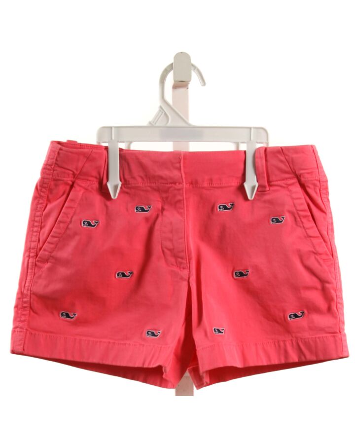 VINEYARD VINES  HOT PINK   EMBROIDERED SHORTS