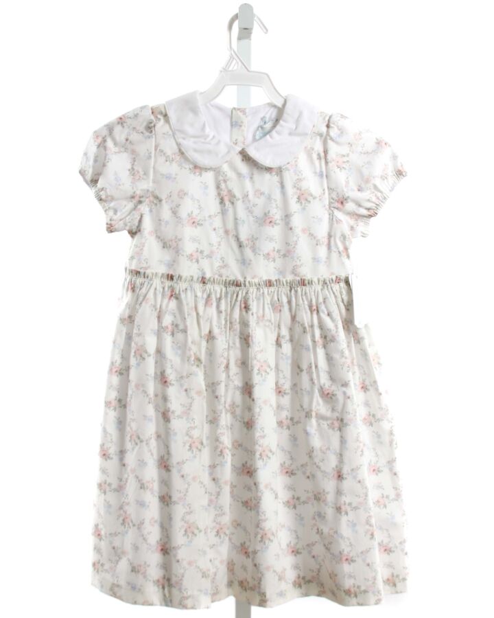 EDGEHILL COLLECTION  WHITE  FLORAL  DRESS