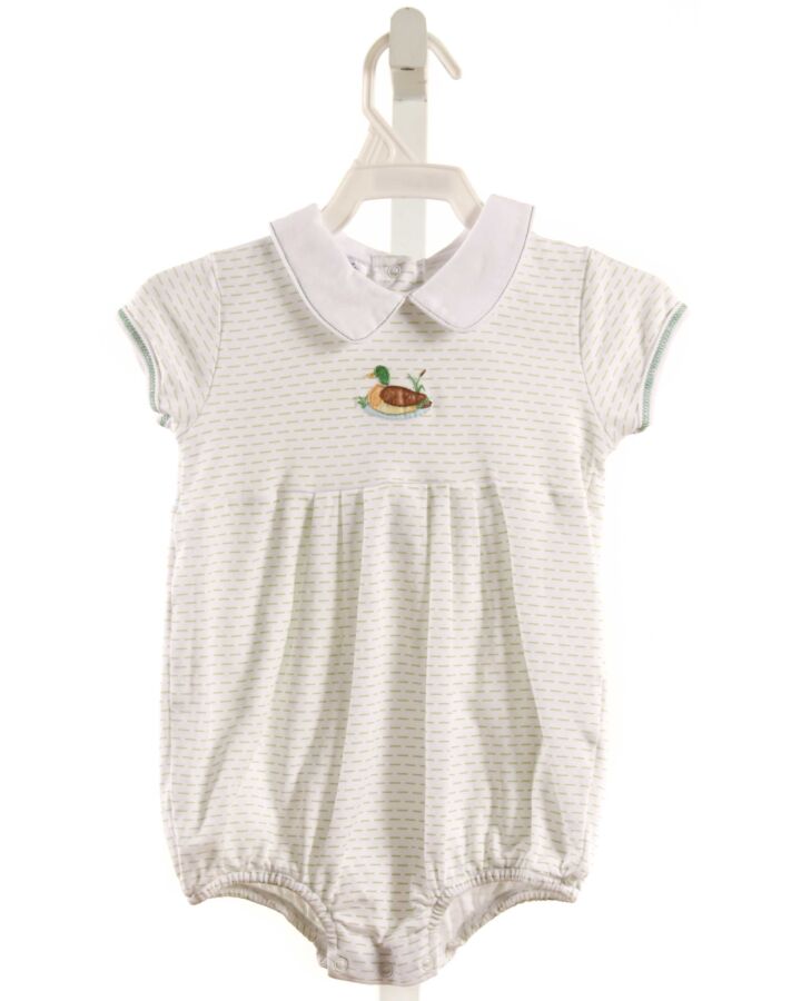 MAGNOLIA BABY  LT GREEN   EMBROIDERED KNIT BUBBLE