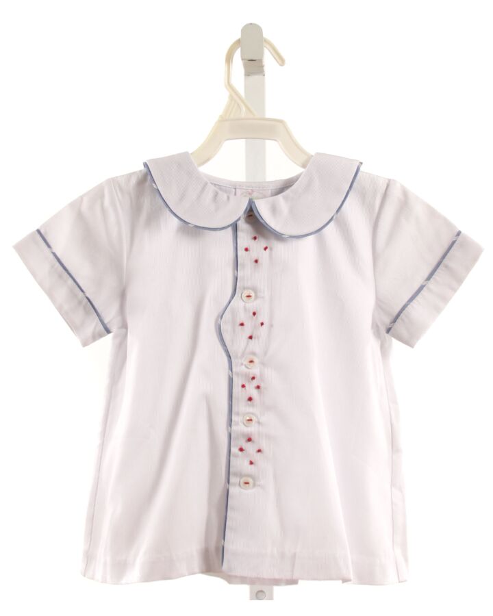 ALICE KATHLEEN  WHITE   EMBROIDERED SHIRT-SS