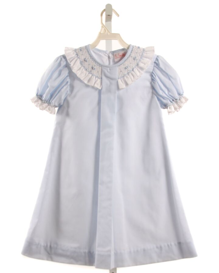 MANOLITAS  LT BLUE    DRESS WITH RUFFLE