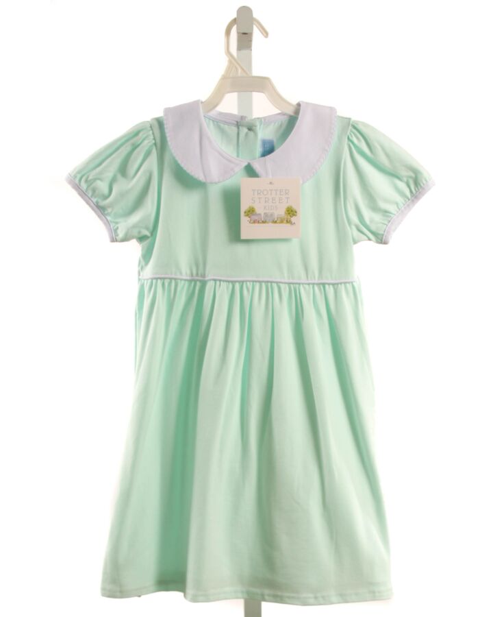 TROTTER ST.  MINT    KNIT DRESS WITH PICOT STITCHING