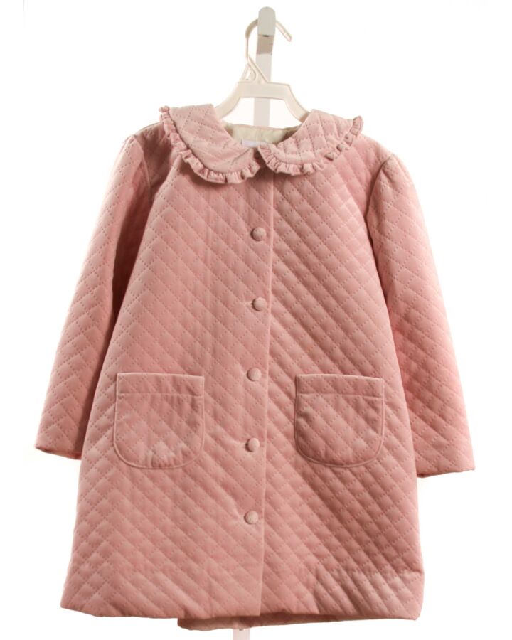 ALICE KATHLEEN  PINK VELVET   DRESSY OUTERWEAR WITH RUFFLE