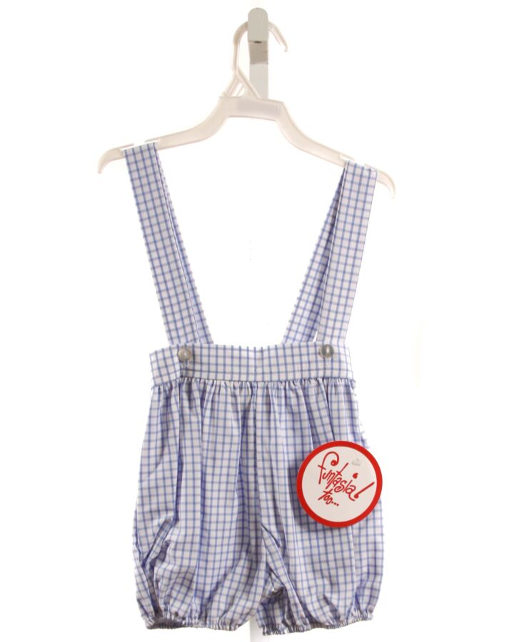 FUNTASIA TOO  BLUE  WINDOWPANE  SHORTS