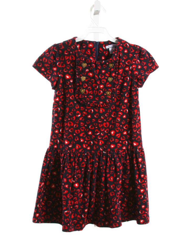 HARTSTRINGS  RED KNIT  PRINTED DESIGN DRESS