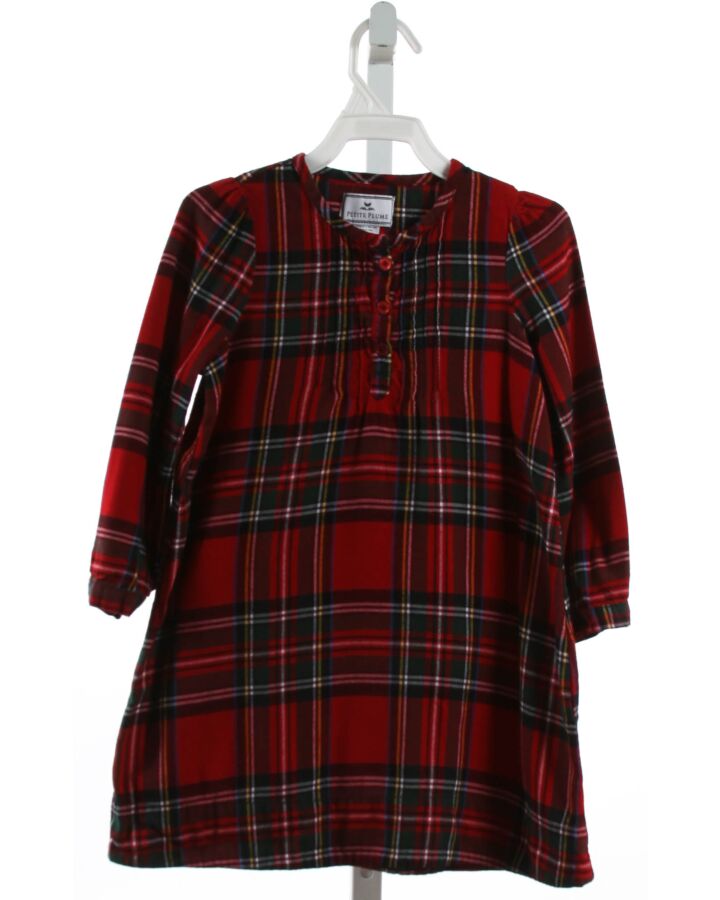 PETITE PLUME  RED FLANNEL PLAID  LOUNGEWEAR