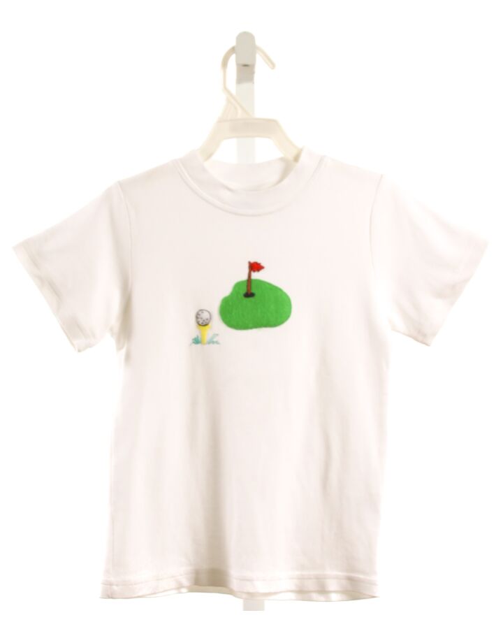 SQUIGGLES  WHITE   APPLIQUED T-SHIRT