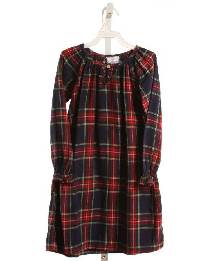 PETITE PLUME  NAVY FLANNEL PLAID  LOUNGEWEAR