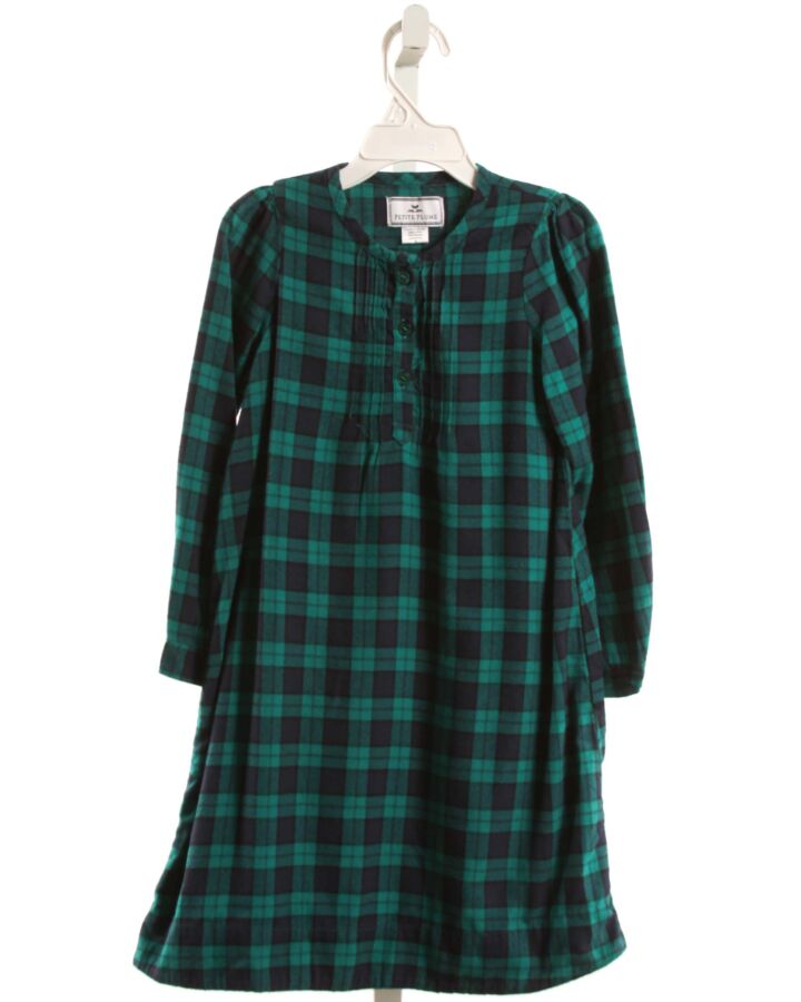 PETITE PLUME  GREEN FLANNEL PLAID  LOUNGEWEAR