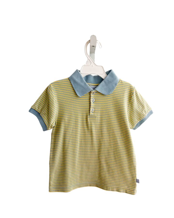 BELLA BLISS  YELLOW  STRIPED  KNIT SS SHIRT