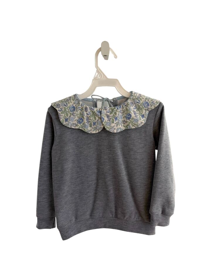 SAL & PIMENTA  BLUE  FLORAL  KNIT LS SHIRT
