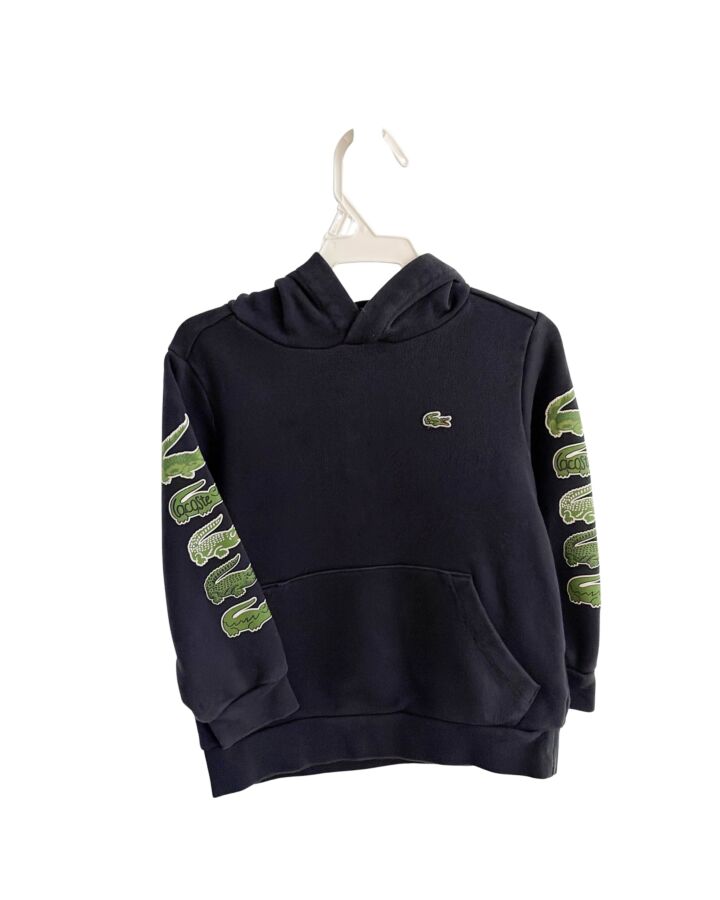 LACOSTE  BLACK  PRINT  PULLOVER