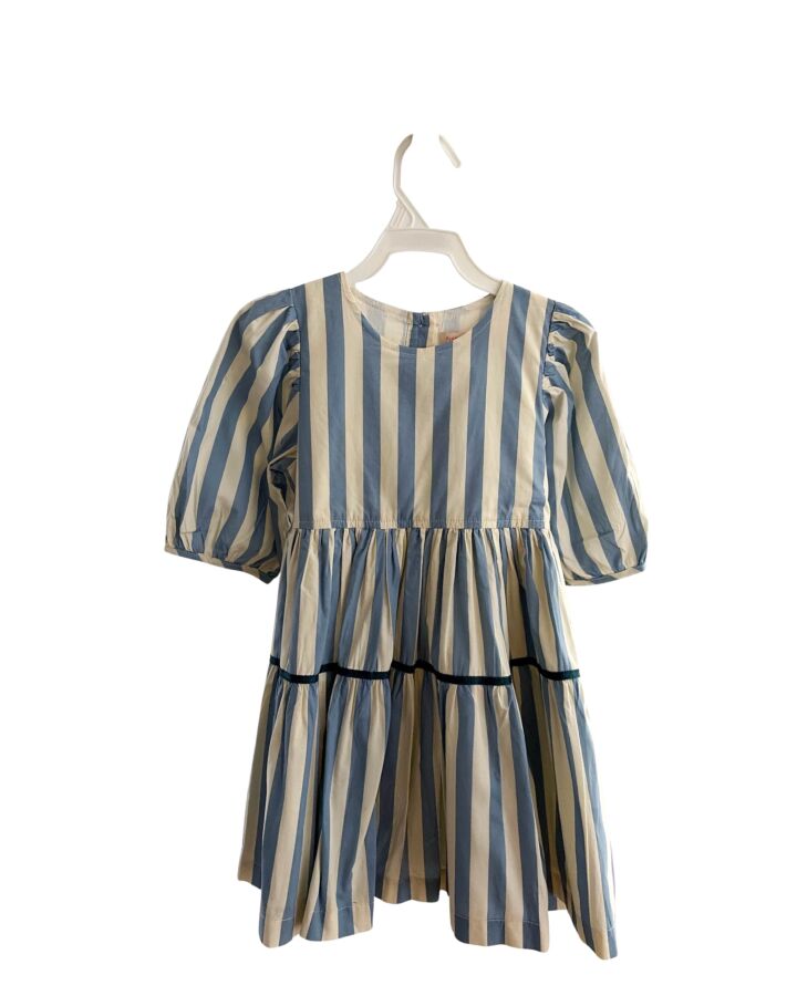 PINK CHICKEN  BLUE  STRIPED  DRESS