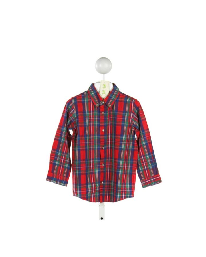 ME ME  RED  PLAID  CLOTH LS SHIRT 