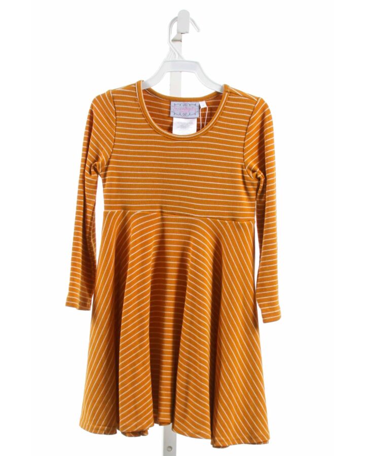 SEREDDIPITY  YELLOW KNIT STRIPED  DRESS 