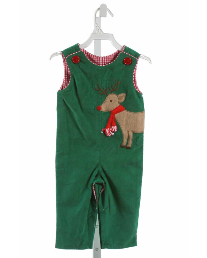 ZUCCINI  GREEN CORDUROY   LONGALL/ROMPER 