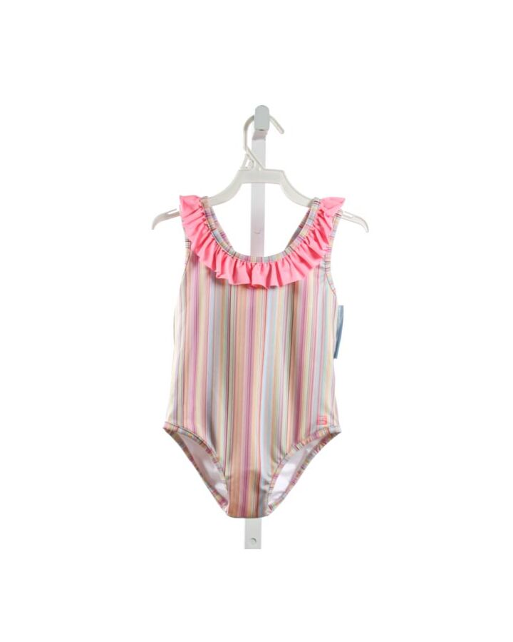 SET BY LULLABY SET  MULTI-COLOR  STRIPED  1-PIECE SWIMSUIT WITH RUFFLE