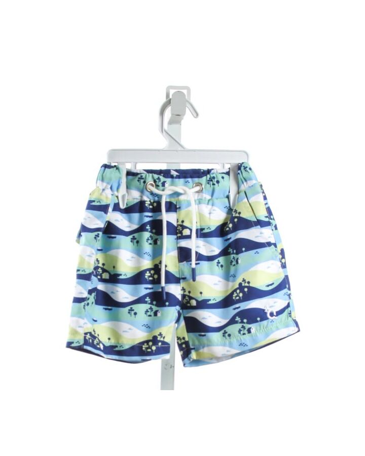 BLUE QUAIL  MULTI-COLOR  SWIM TRUNKS