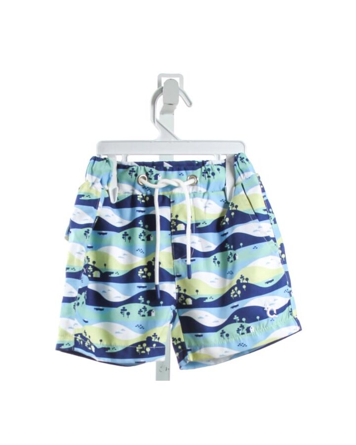 BLUE QUAIL  MULTI-COLOR  SWIM TRUNKS