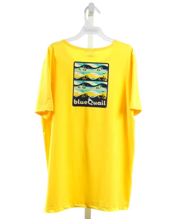 BLUE QUAIL  BRIGHT YELLOW  PRINTED DESIGN PERFORMANCE T-SHIRT