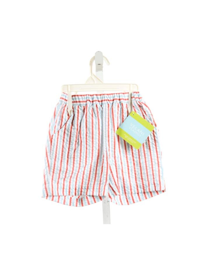 VELANI  MULTI-COLOR SEERSUCKER STRIPED  SHORTS