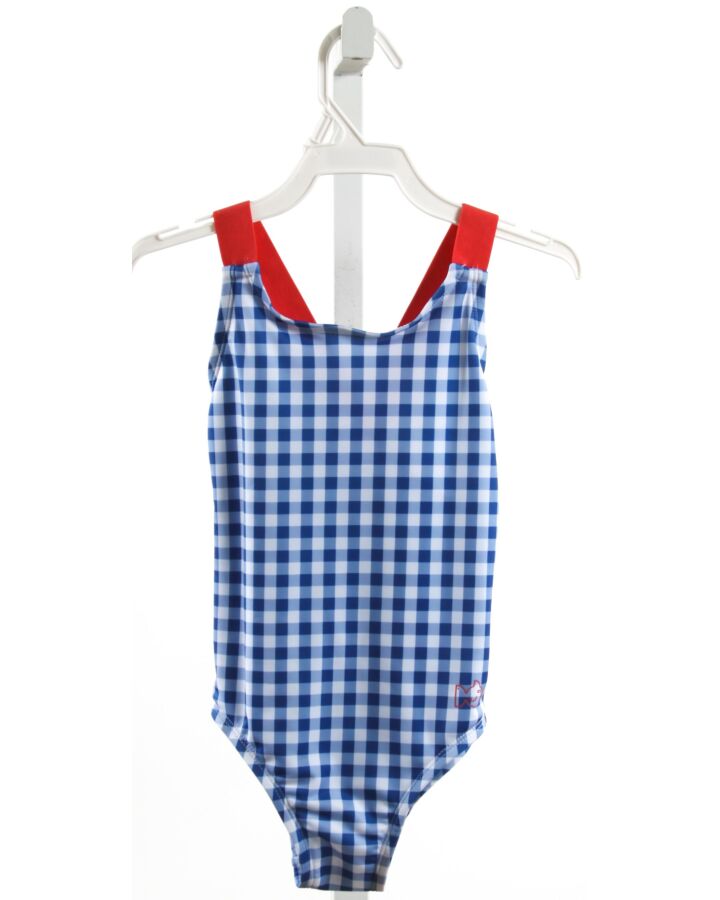 PRODOH  BLUE  GINGHAM  1-PIECE SWIMSUIT