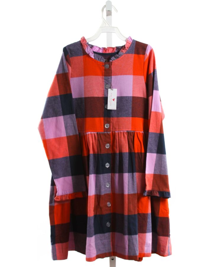 PINK CHICKEN  MULTI-COLOR  CHECK  DRESS