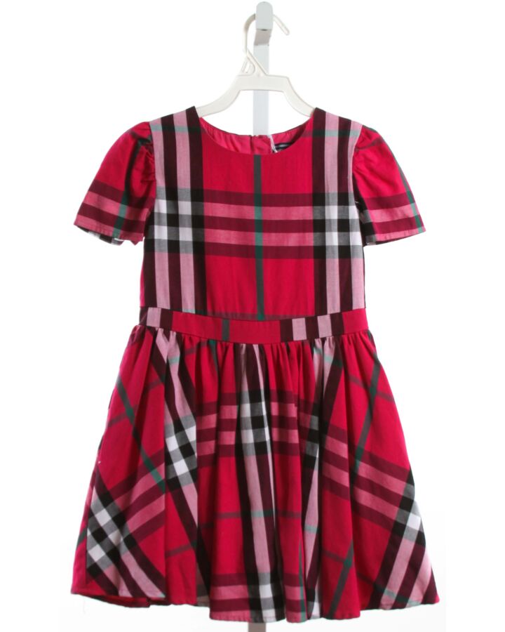 DUFFIELD LANE  HOT PINK  PLAID  DRESS