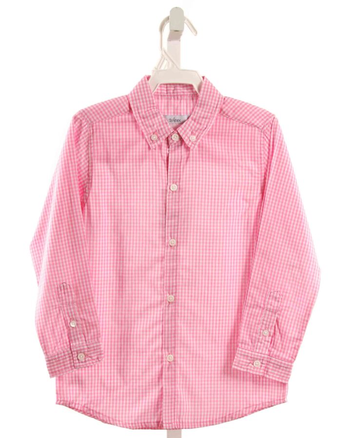 ISHTEX  PINK  GINGHAM  DRESS SHIRT