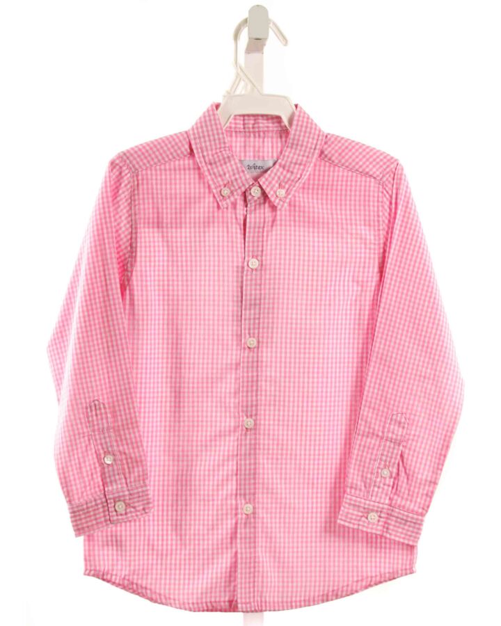 ISHTEX  PINK  GINGHAM  DRESS SHIRT