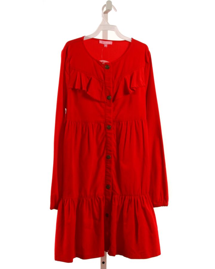 BISBY BY LITTLE ENGLISH  RED CORDUROY   DRESS